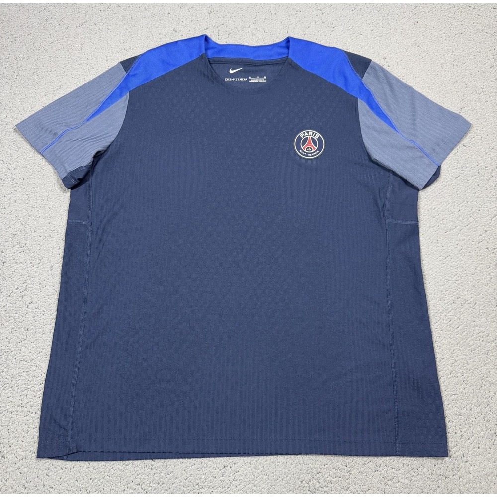 Nike Paris Saint-Germain Shirt Mens XL Blue Soccer Football Dri Fit ADV